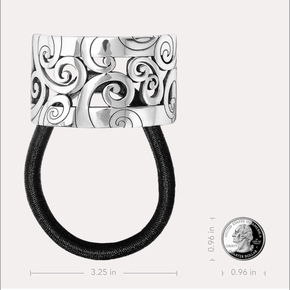 Brighton silver hair tie